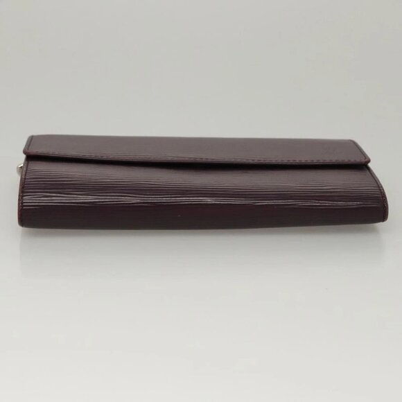 LOUIS VUITTON Epi Portefeiulle Sarah Wallet Purple Cassis - Picture 7 of 14